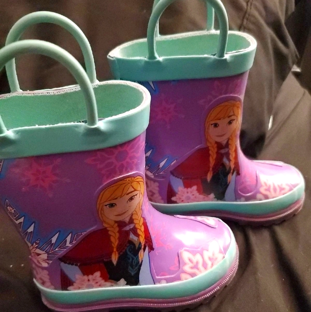 Frozen rain boots